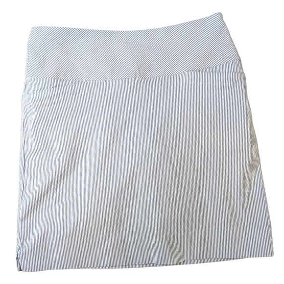 Blue and White Striped Skort | Women's S | S.C. & Co. - Picture 1 of 6